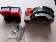 Brake Shoes Set + Springs +  Rear Wheel Brake Cylinders for Fiat 500 / Panda 169