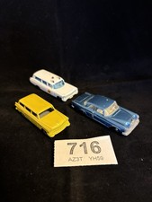 Matchbox Lesney  54, 46, 31. Cadillac Ambulance, Mercedes, and American Ford