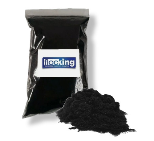 Flocking fibres black for - black,