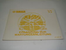 workshop manual supplementary service manual Yamaha XJ 650 '83 cod 27F
