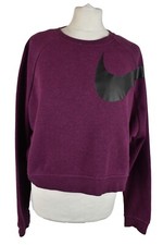 NIKE Purple Jumper size L Womens Dri-Fit Crop Pullover Outdoors Outerwear