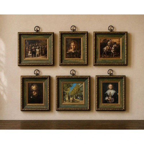 Vintage miniature framed - framed, 6