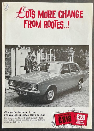 Rootes car sales brochure - rootes,