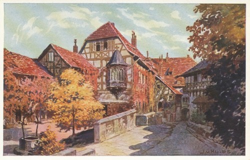 The wartburg courtyard and - courtyard,