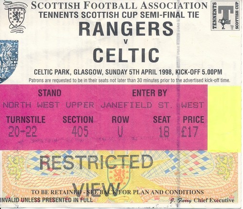 Ticket scottish cup semi - ticket:,