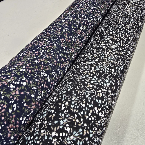 Viscose challis fabric - fabric, ditsy