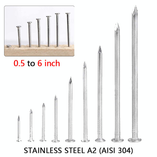 Stainless steel flat head wood - steel,