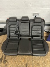 VW GOLF MK7/7.5 R GTI 5 DOOR REAR BACK BENCH SEATS LEATHER BLACK 2013-2020 MINT