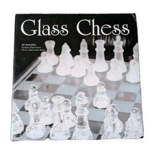 Glass Chess board set 25cm