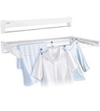 Leifheit Telegant 81 Protect Plus Clothes Airer 8.1m Drying Space White - 83100
