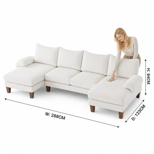 Oversized shaped sectional - oversized, u-shaped