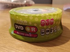 Tesco DVD+R Pack Of 25 Discs 4.7gb 16x Speed NEW Sealed