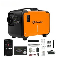 12V/24V 240V 8KW Air Diesel Night Heater Bluetooth Remote LCD For Car Boat Truck