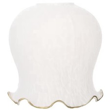 White Gold Glass Lamp Shade