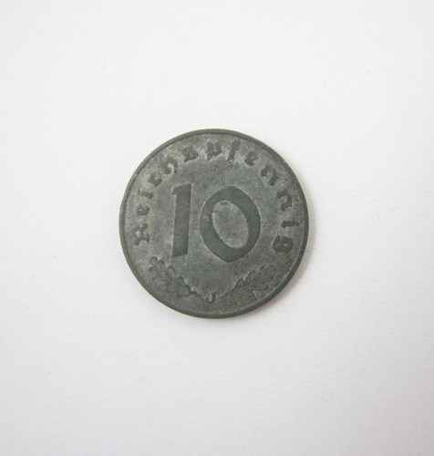 German reichspfennig coin - german, 10