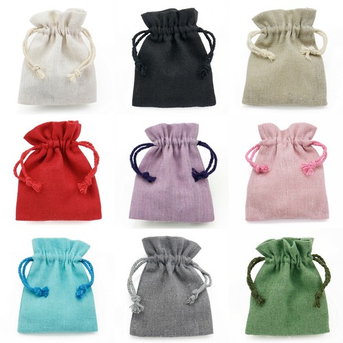 Cotton linen drawstring gift - cotton,