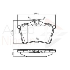 Brake Pads Set For Citroen