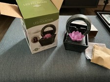 Tabletop Indoor Water Fountain Creative Flowing Water Pebble Rock LED light