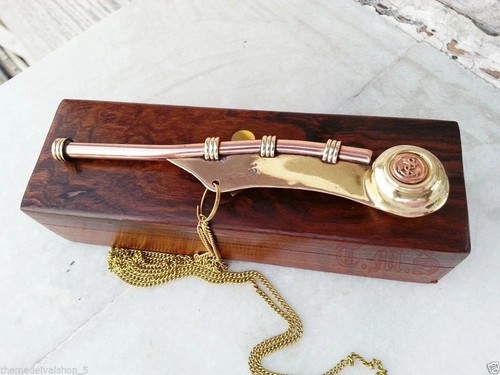 Brass copper boatswain - boatswain, whistle
