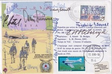 ES23 Signed by Gen Lt Adolf Galland and a surviving Glorious Dozen of JG27