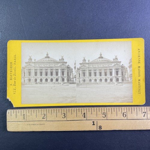 Paris opera house stereoview - opera,