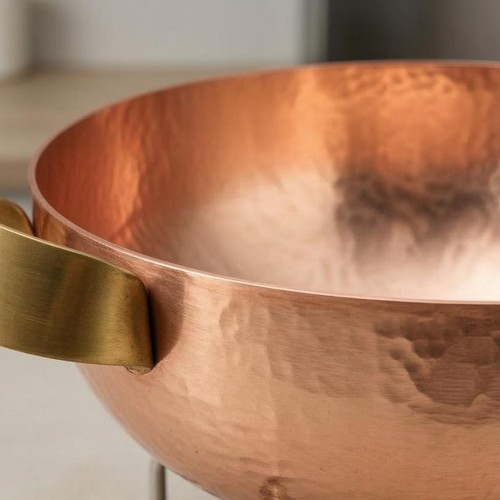 Hammered copper pot wide - copper,