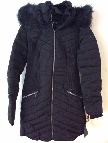 Dkny womens black - black, coat