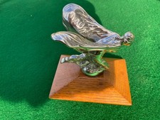 Rolls Royce Flying Lady Kneeling Mounted On A Chamfered Oak Base