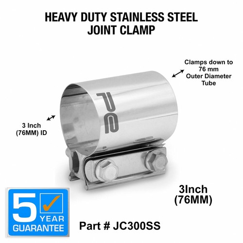 Inch 76mm exhaust joint - 3",