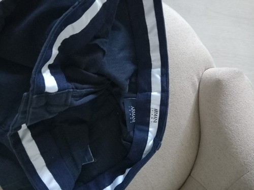 Armani navy trousers - navy, w34