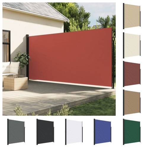 Retractable side awning brown - retractable,