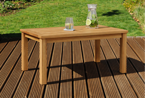 Wooden garden coffee table - garden,
