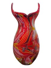 Vintage Large Murano Multicoloured Encased Vase