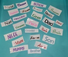Vinyl Labels Decal Personalised Name Wedding Family Stickers Birthday Hen 2"