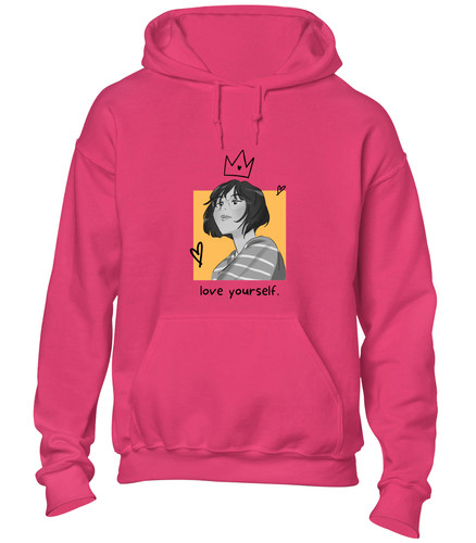 Love yourself crown hoody - yourself,