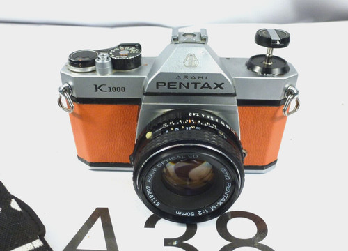 Asahi pentax k1000 slr with - pentax,