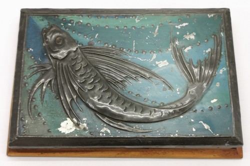 Vtg c1910 art nouveau - c1910, pewter