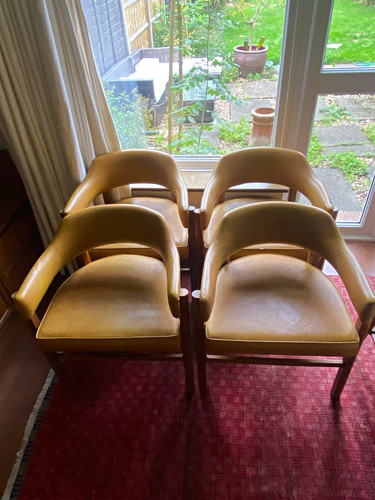 Set mid century wooden - 4,