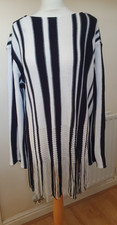 H&M Striped Black White