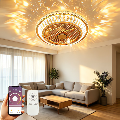 Crystal ceiling fan - crystal,