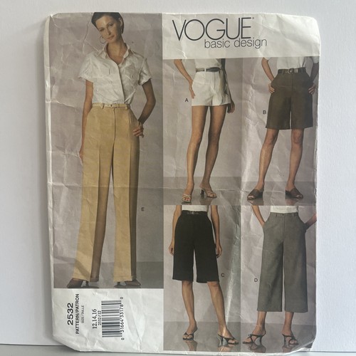 Vogue sewing pattern shorts - vogue,