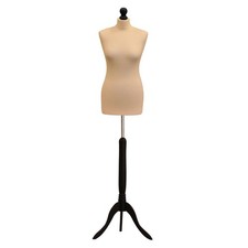 Female Size 12/14 Tailors Bust Mannequin Cream Dummy  Fashion Retail Display
