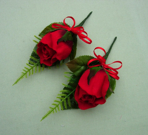 New red rose - 2, buttonholes