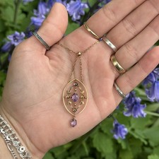 9ct Gold Suffragette pendant