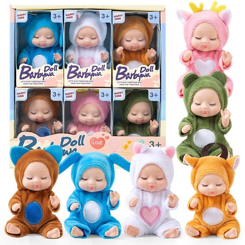 6pcs mini baby dolls realistic - baby,