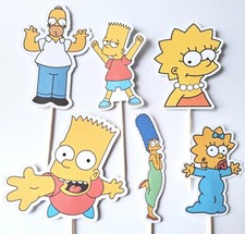 The Simpsons cupcake toppers