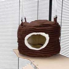 Ferret Chinchilla Luxury Rodent-Hive Toy Hammock Bed House Chocolate