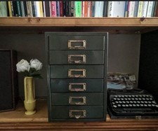 Vintage Metal Desktop Filing