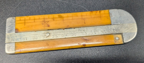 Antique bone caliper gauge