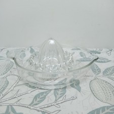 Vtg Clear Pressed Glass Citrus
